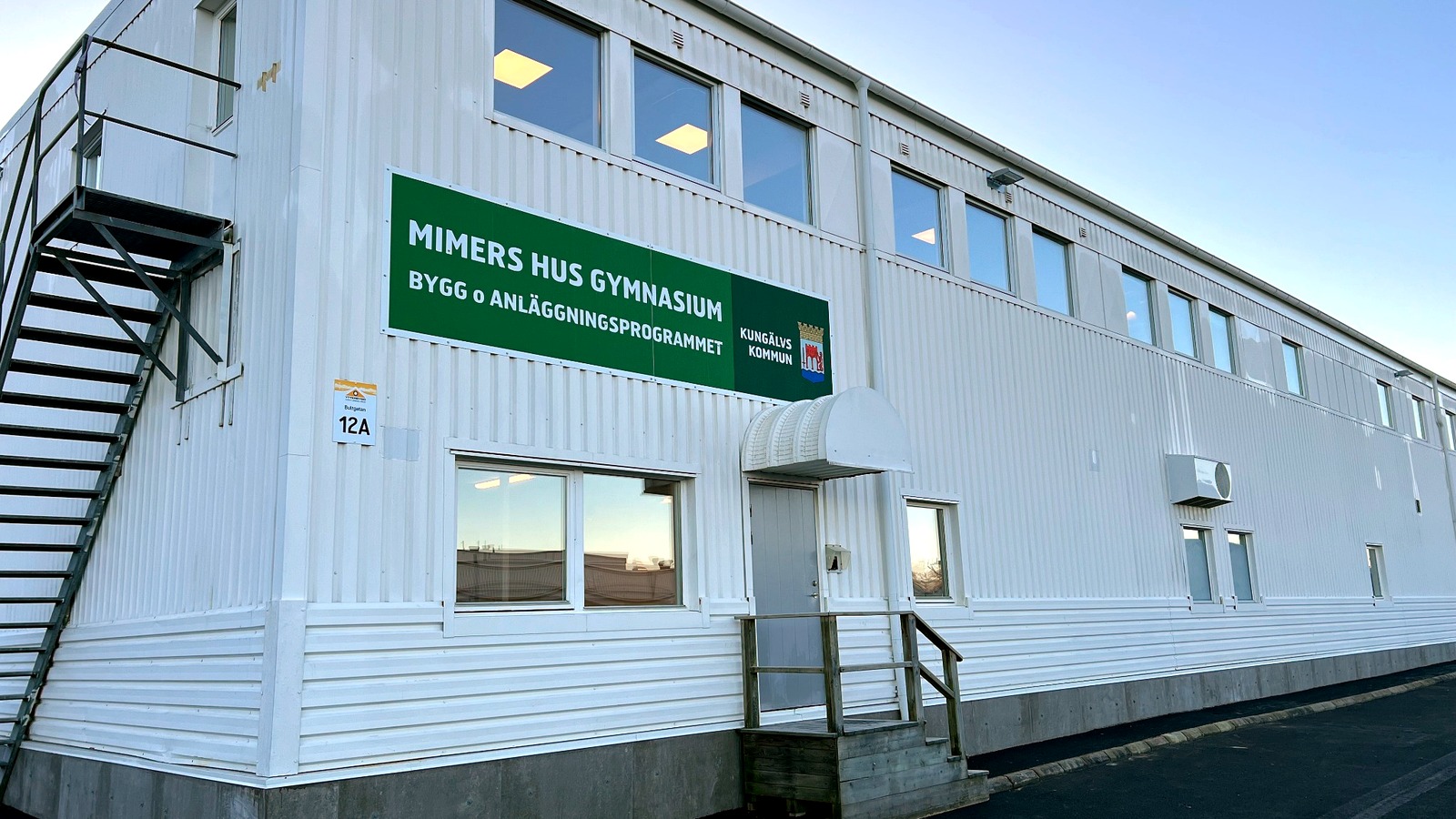 Mimers Hus gymnasium i Kungälv der Fibos veggsystem er installert